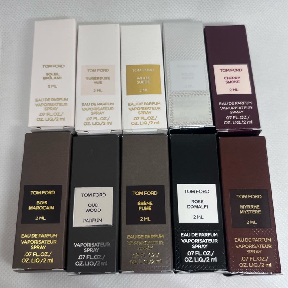 New Set of 10 Tom Ford perfume samples